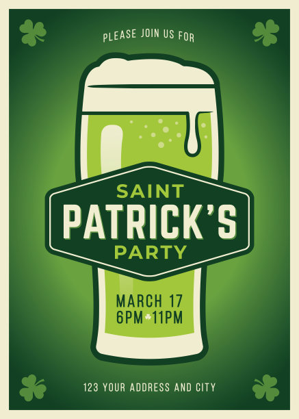 圣帕特里克节啤酒派对图片下载