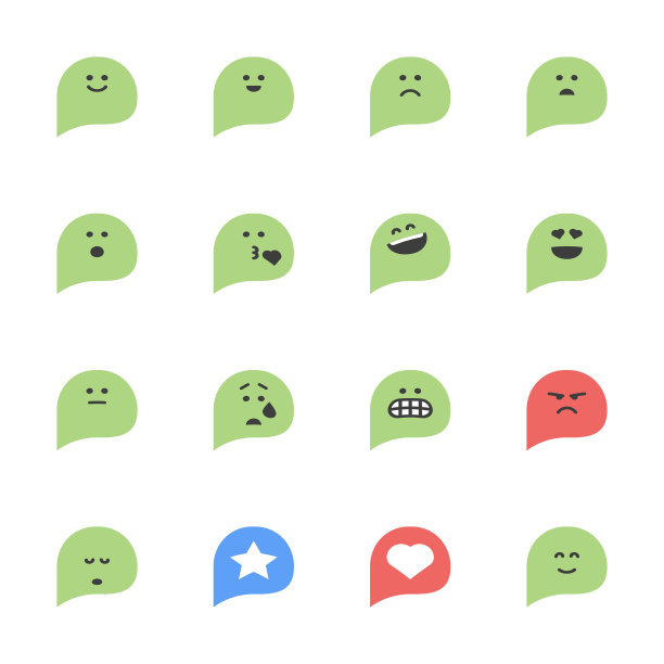表情符号，语音气泡图片下载