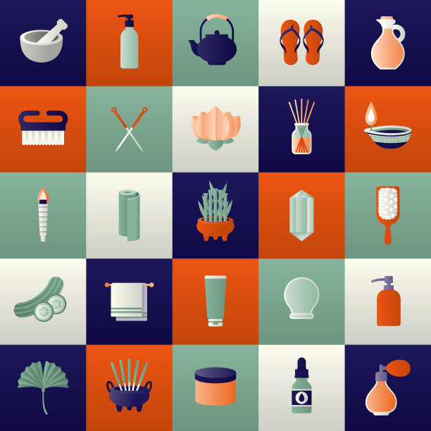 Spa图标套装图片下载