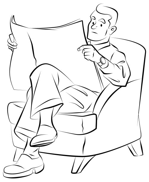 报纸阅读图片下载