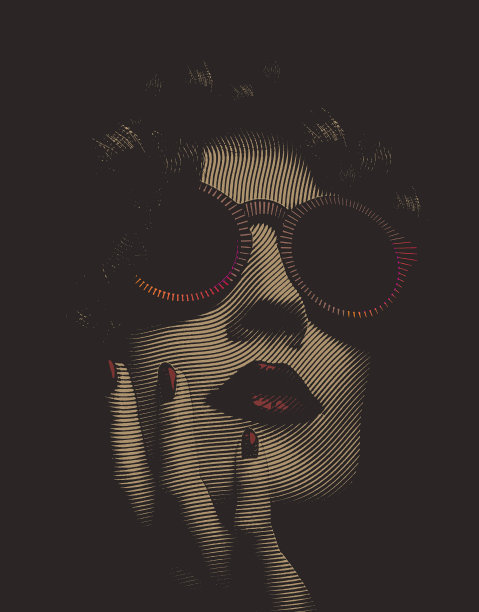 近距离肖像迷人的女人的脸图片下载