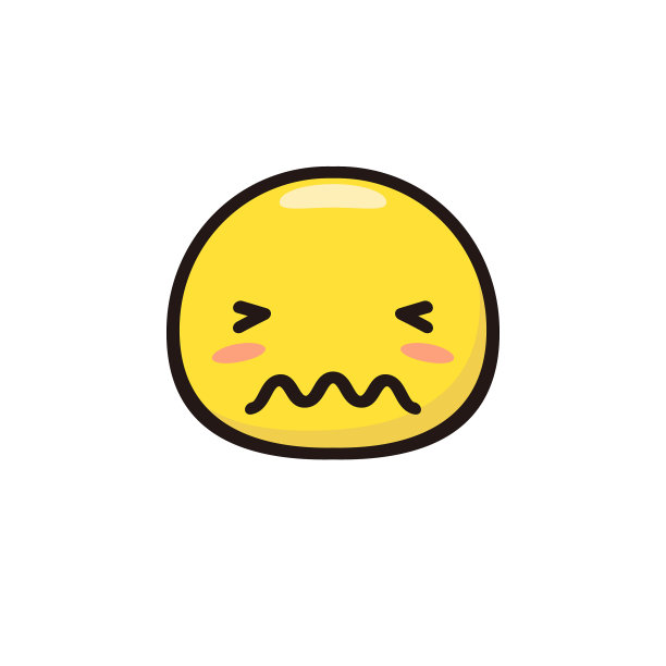 表情符号可爱的平面颜色和线条艺术图片下载