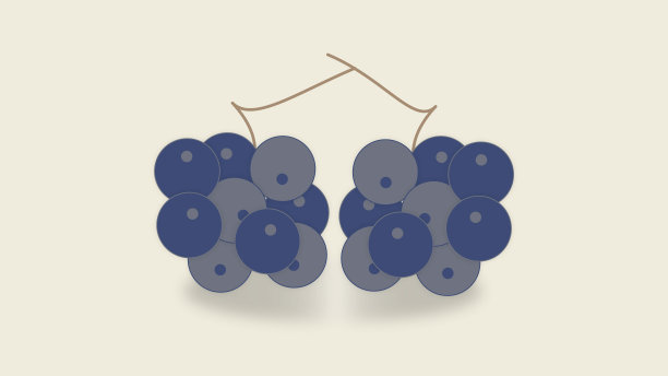 新鲜葡萄串图标图片下载