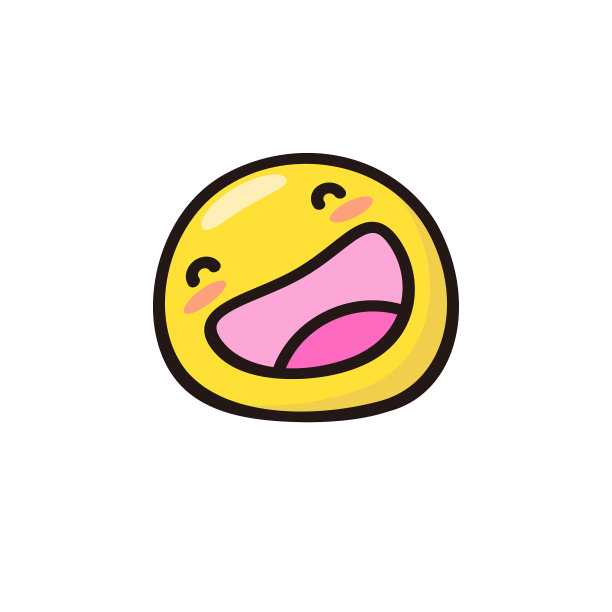 表情符号可爱的颜色和线条艺术图片下载