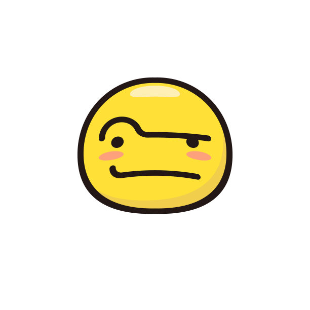 表情符号可爱的平面颜色和线条艺术图片下载