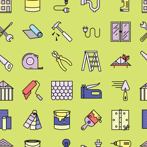 细线家居装修DIY背景图案图片下载