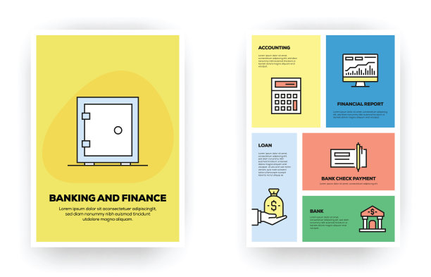 银行和金融信息图表图片下载