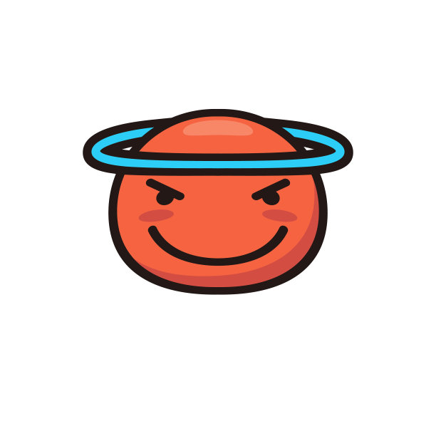 表情符号可爱的平面颜色和线条艺术图片下载