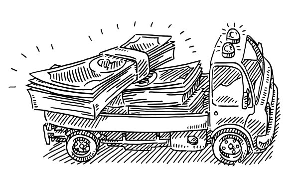 卡车钱运输图纸图片下载