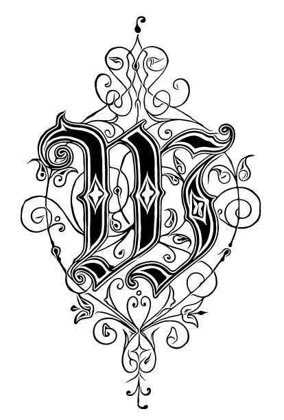 华丽的字母W图片下载