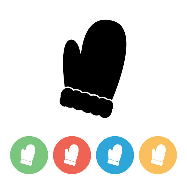 圣诞图标在一个平坦的圆图片下载