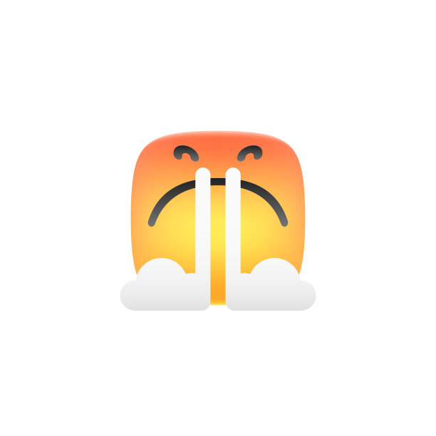 可爱的表情设计逼真的阴影图片下载