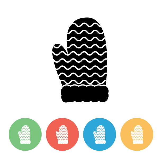 圣诞图标在一个平坦的圆图片下载