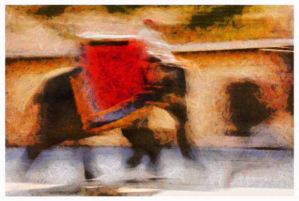 斋浦尔的胡里节印度象-数码照片处理图片下载