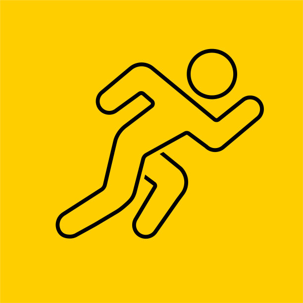 奔跑的男人的象征图片下载