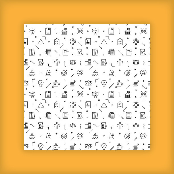 无缝的背景模式，带有关于遵从性主题的简化图标图片下载