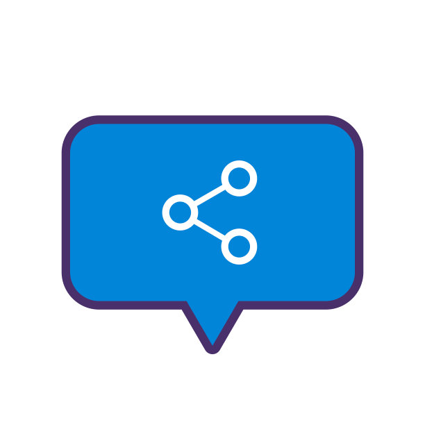 社交媒体图标上的言论泡沫图片下载