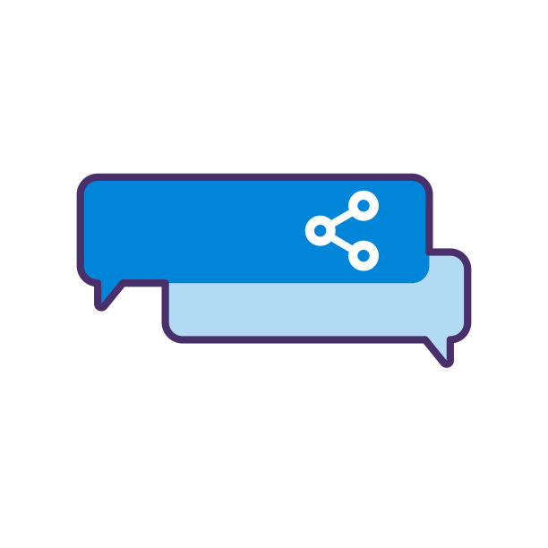 社交媒体图标上的言论泡沫图片下载