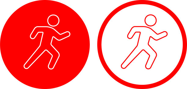 奔跑的男人的象征图片下载