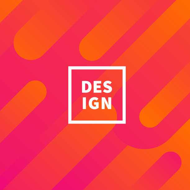 抽象设计与几何形状-时尚的红色梯度图片下载