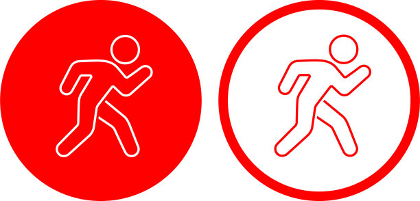 奔跑的男人的象征图片下载