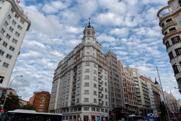 马德里格兰维亚全景图片下载