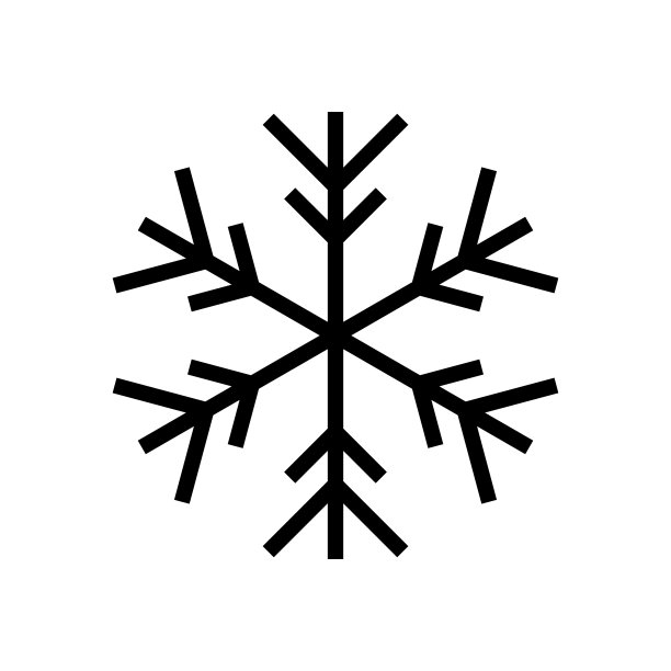 雪花图标设计图片下载
