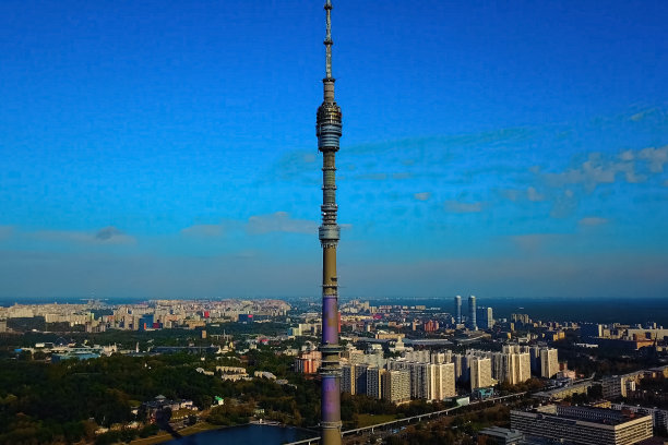 奥斯坦金诺电视塔。图片下载