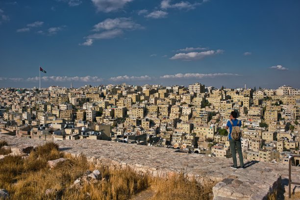 约旦安曼城镇鸟瞰图图片下载