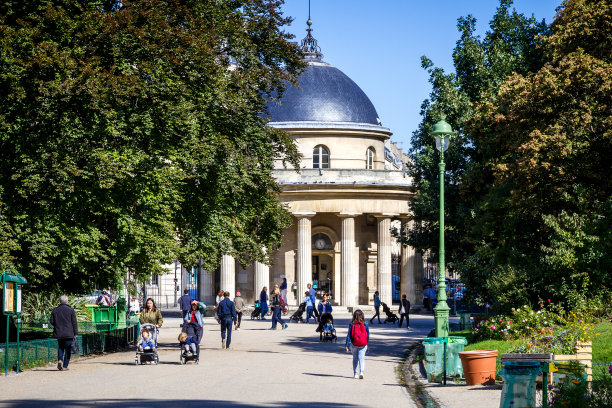 蒙索公园的圆形大厅图片下载