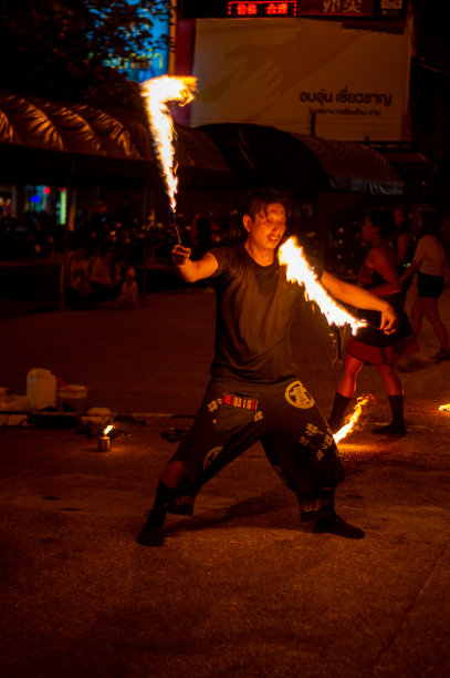 清迈步行街。图片下载