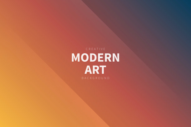 现代抽象背景-橙色渐变图片下载