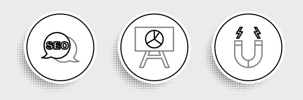 磁铁SEO优化板线条图片下载