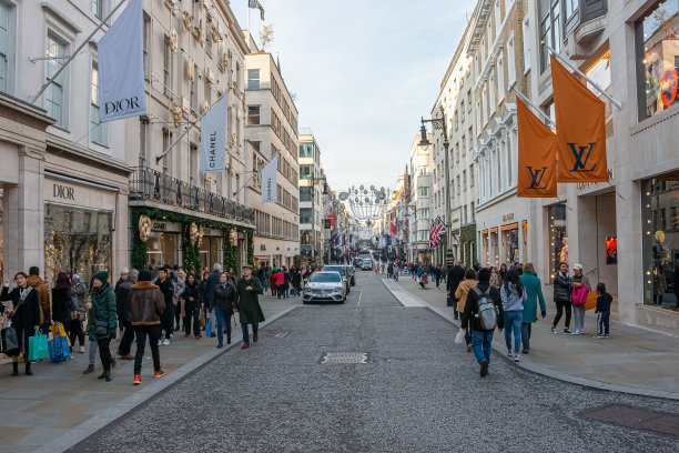 伦敦的新邦德街图片下载