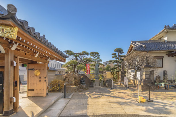 东京Togakuji寺的入口图片下载