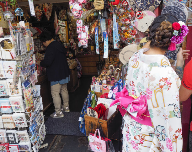日本的纪念品商店图片下载