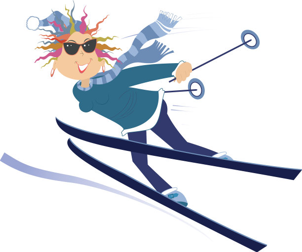 滑雪女郎图片下载