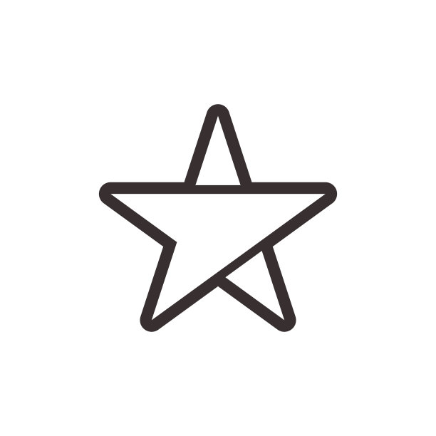 星星形状设计图标图片下载