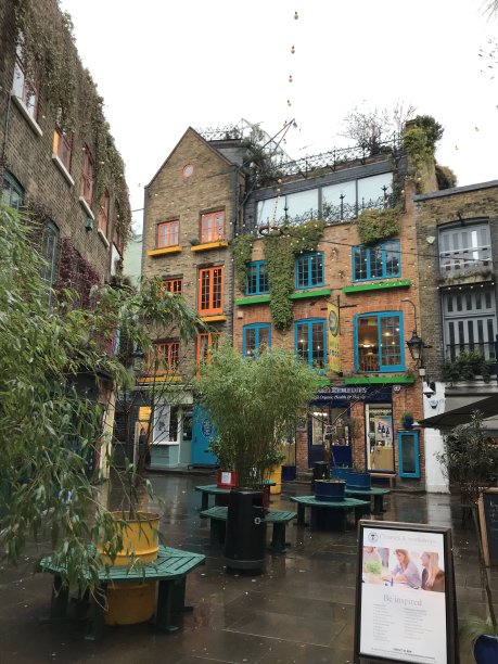 英国伦敦Neal's Yard咖啡馆餐厅旅游建筑图片下载