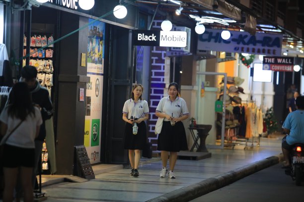 清迈大学夜市图片下载