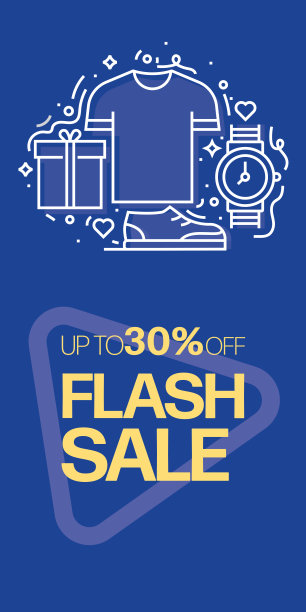 销售横幅模板设计。Flash Sale特价矢量插图。图片下载