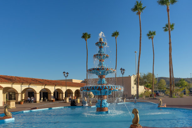 哈拉斯劳克林度假村和赌场的喷泉图片下载