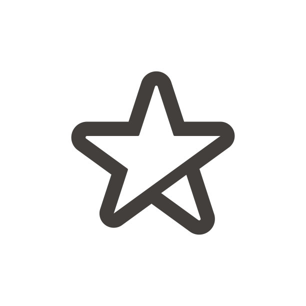 星星形状设计图标图片下载