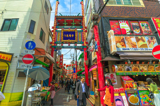 横滨中华街牌楼图片下载