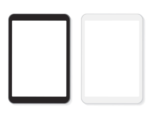 现实向量数字平板空白屏幕模型模板图片下载