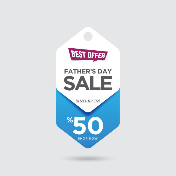 父亲节销售旗帜股票插图图片下载