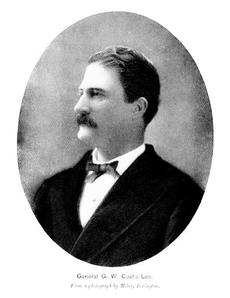 乔治·华盛顿·卡斯蒂斯·李·Portrait，弗吉尼亚州列克星敦华盛顿李大学校长;南方联盟将军，南方联盟将军罗伯特·李之子，19世纪美国历史图片下载