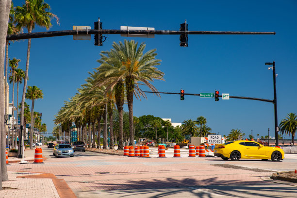 美国佛罗里达州代托纳海滩木兰花大街照片图片下载