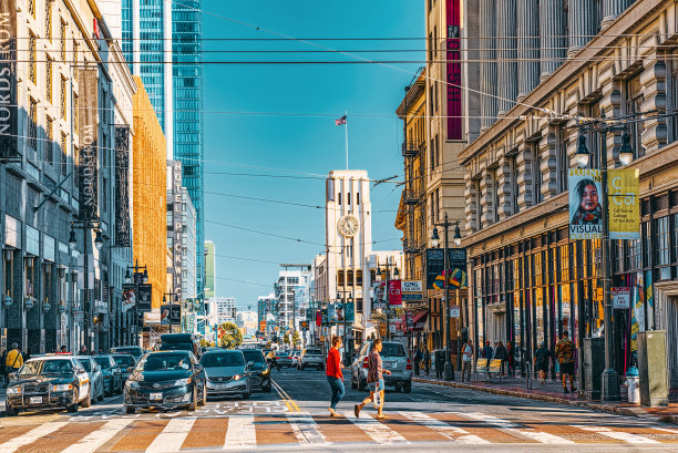 这是旧金山市中心的景色。图片下载