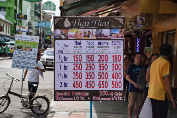 曼谷考山路的城市风景图片图片下载